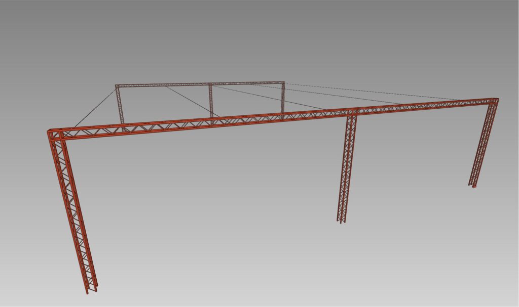 Sostre de foc. Modelo estructura